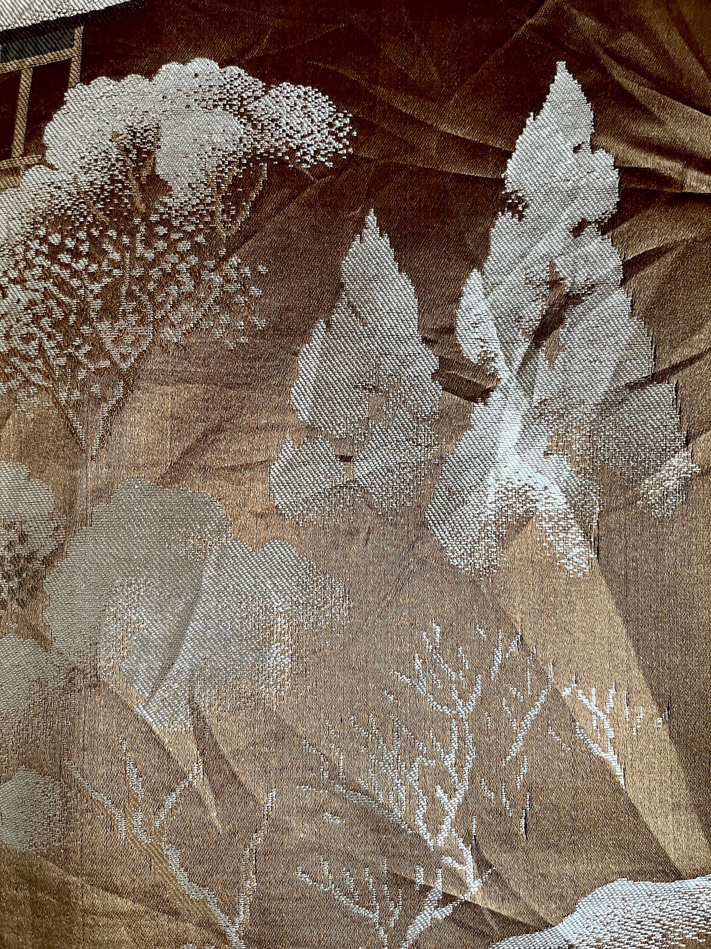 Men’s Antique Haori – Black Silk Kikyo Montsuki Kyomizudera