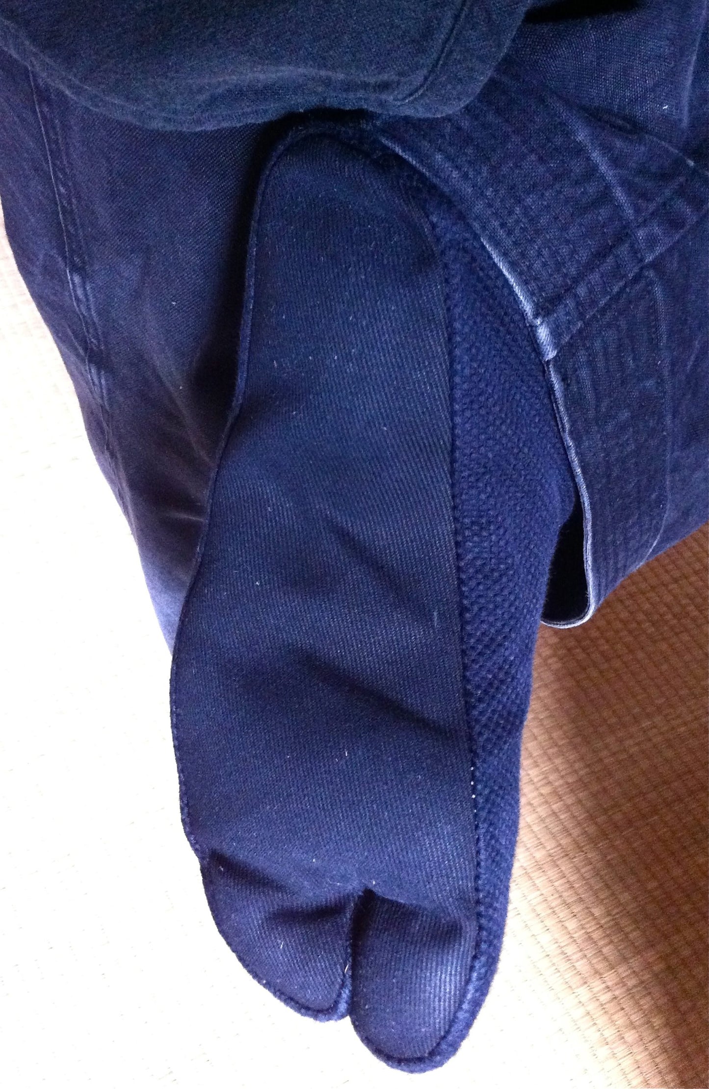 Black Cotton Sashiko Ninja Tabi Size 22.5cm Made in Japan