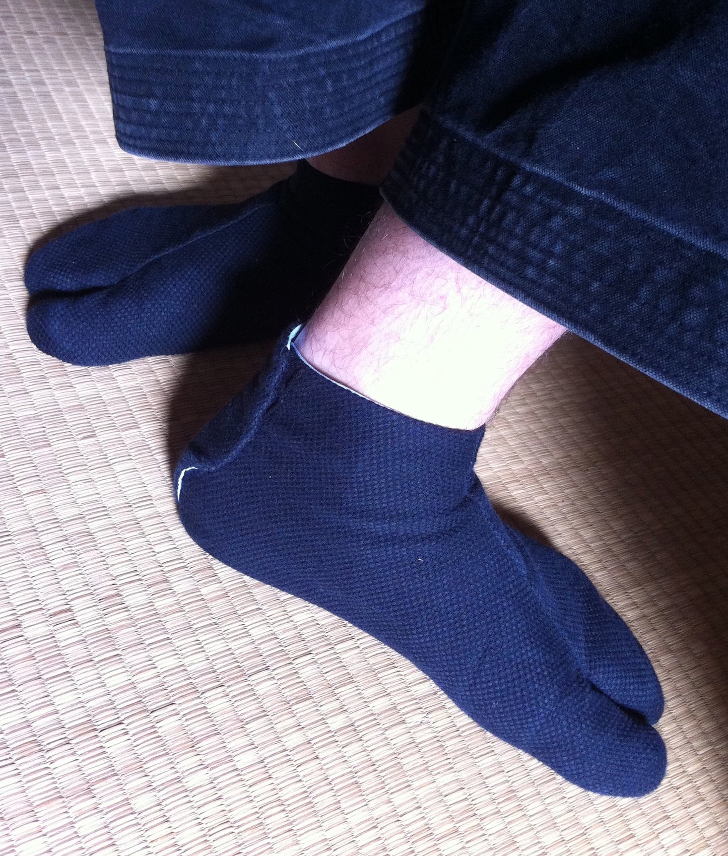 Black Cotton Sashiko Ninja Tabi Size 22.5cm Made in Japan