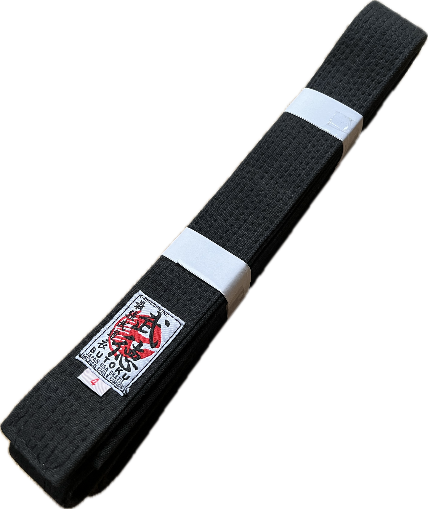 Butoku Master Quality Black Belt Size 4 for Ninjutsu/Karate/Judo