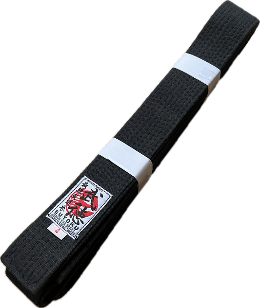 Butoku Master Quality Black Belt Size 4 for Ninjutsu/Karate/Judo
