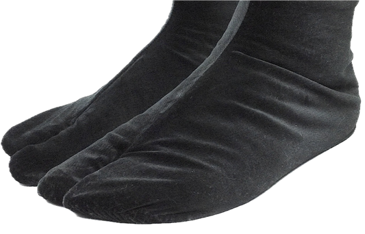 Deluxe Ninja Winter Tabi - Black Cotton (27.5cm)