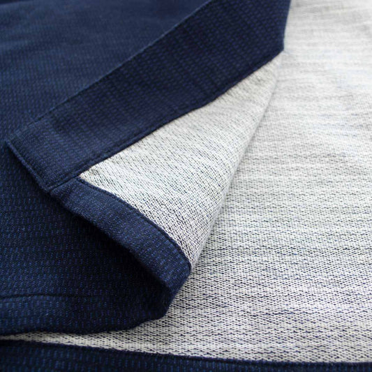 Deluxe Samue NijuOri Double-layered Indigo Dye Cotton Size:2L Made in Kurume Japan BujindoShop