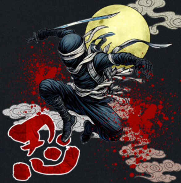 Gekkō Ninja T-shirt (Moonlight Ninja)
