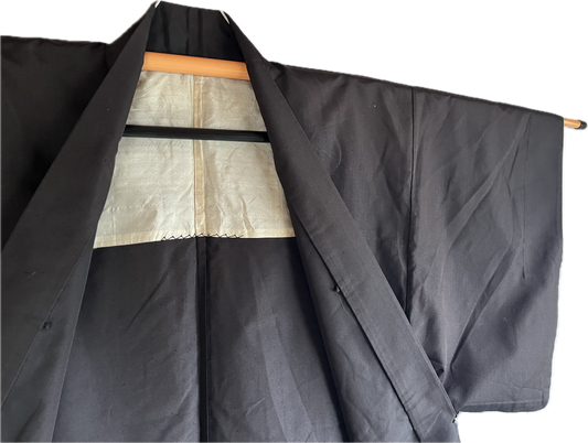 Iaido Traditional Japanese Haori for Men – Wild Silk (Brown/Night) | Limited Offer