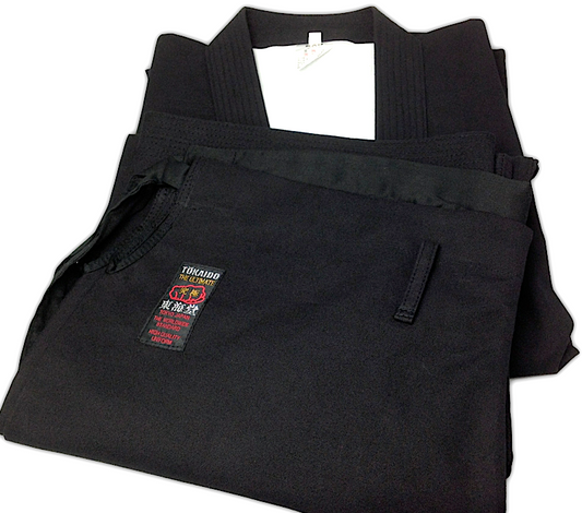 TOKAIDO KONGO SAB 金剛 HEAVYWEIGHT BLACK UNIFORM SET - Size 3.5 (155 cm) Tokaido