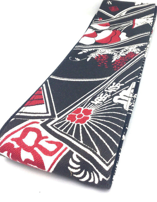 Kaku Obi Kimono Belt - Matsuri Koi Pattern Handmade in Japan