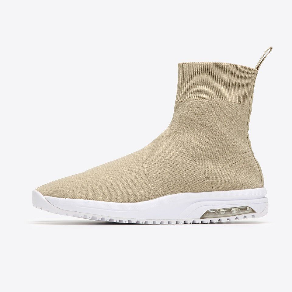 Knit Tabi Boots Beige