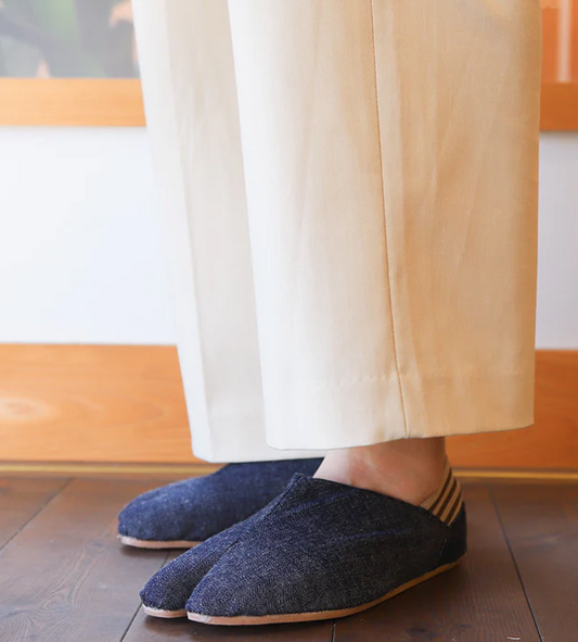 Mannen Tabi Shoes Denim Marugo