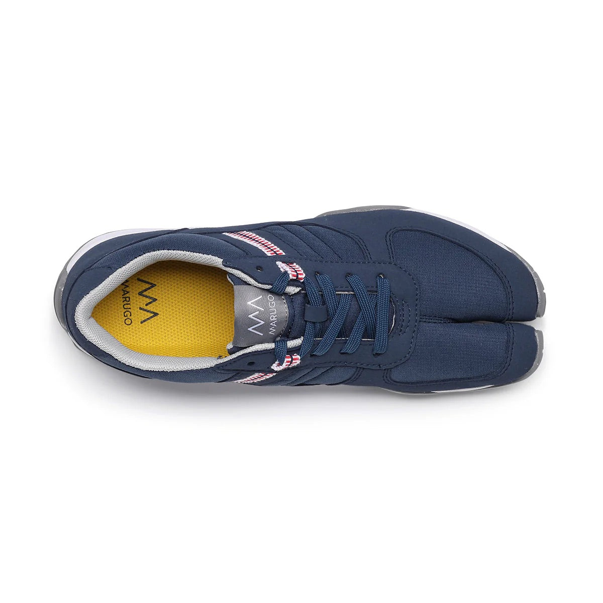 Marugo Sports Jog 3 Navy Blue Japanese Split-Toe Sneakers