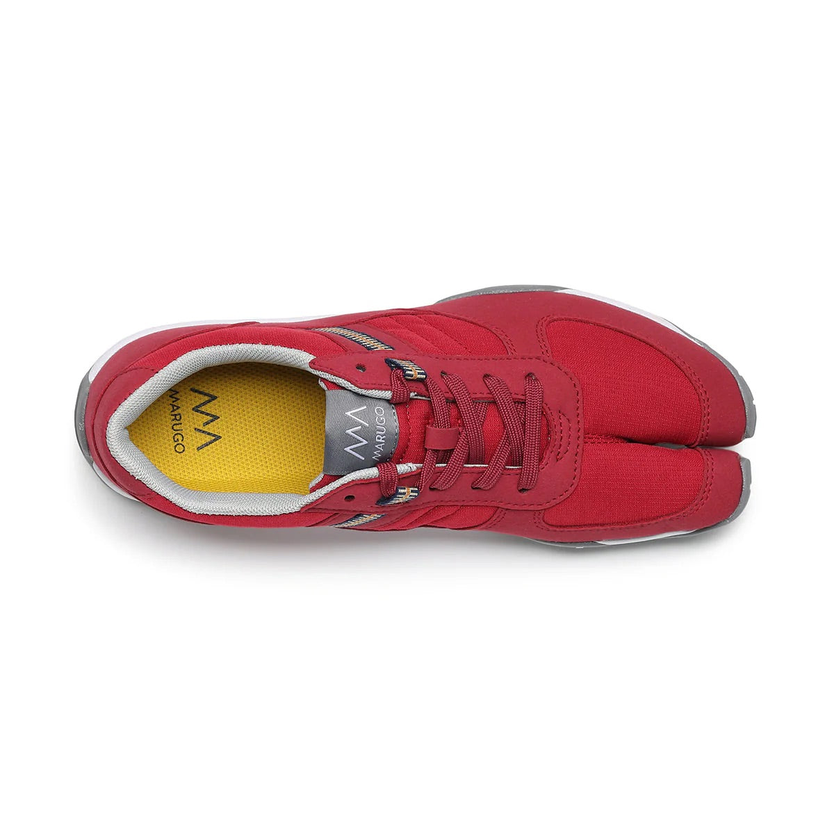 Marugo Sports Jog 3 Red Japanese Split-Toe Sneakers