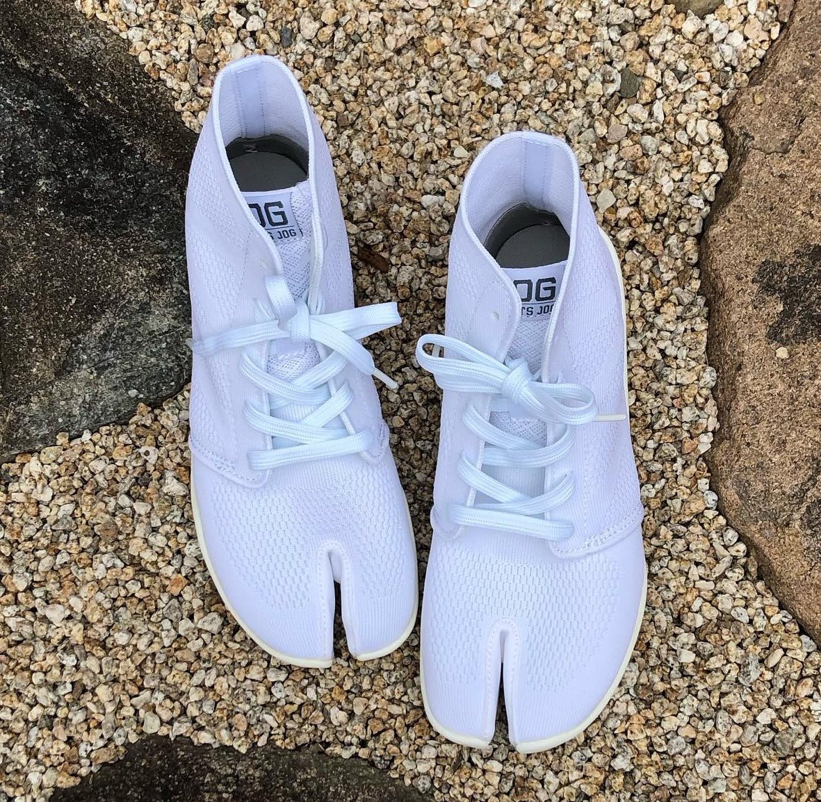 Marugo Sports Jog II White Japanese Jika-Tabi Shoes