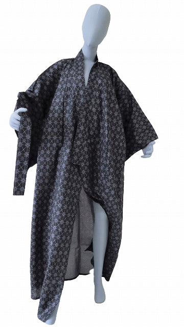 Men’s Japanese Yukata “Argyle” (Waritsuke Komon) Pattern Made in Kyoto, Japan