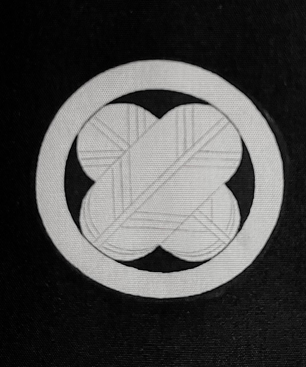 Men's Antique Japanese Formal Kimono TakanoHane Montsuki Black Silk 005