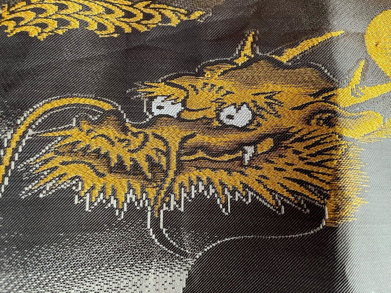 Men's Haori antique - Agarifuji Montsuki Tiger VS Dragon