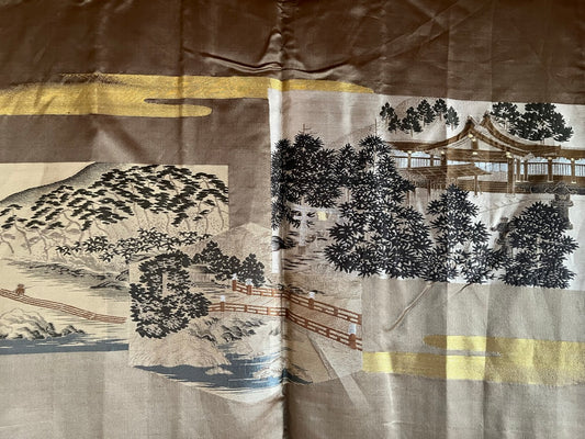 Men's Haori – Black Silk Kenkatabami Montsuki – Shinto Shrine