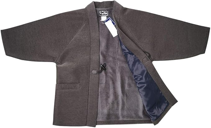 Men’s Japanese Hanten Jacket Brown “Cha” Made in Japan