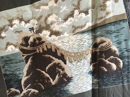 Men’s Japanese Haori – Black Silk Katabami Montsuki Meoto Iwa Ise