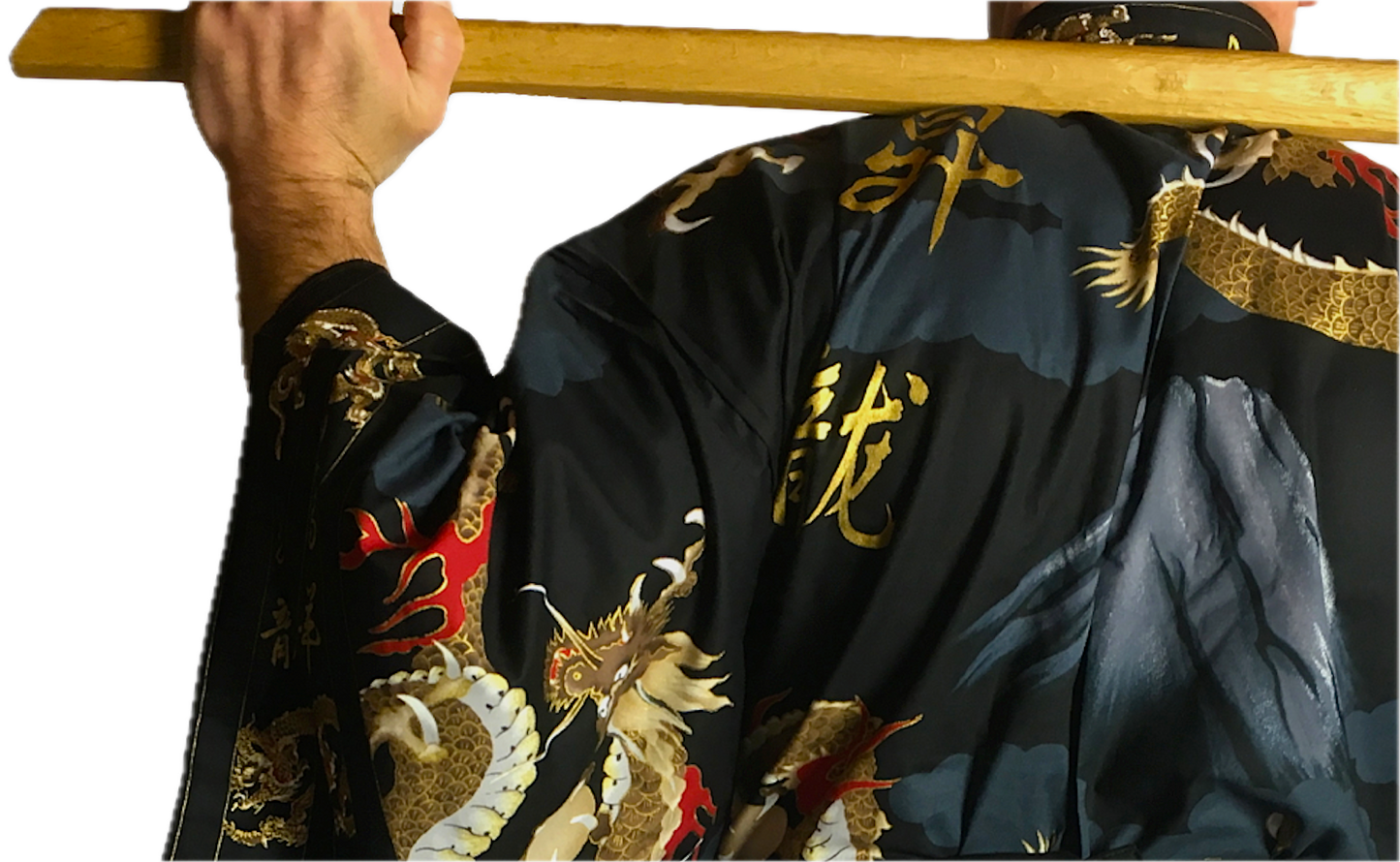 Men's Japanese Yukata Fujiyama & Dragon Made in Kyoto Japan