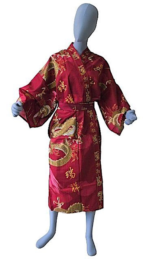 Men's Japanese Yukata Fujiyama & Dragon Made in Kyoto Japan