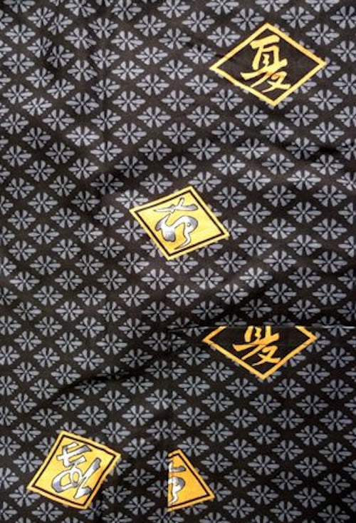 Men’s Jinbei “Hishimoji” – Lightweight Cotton – Made in Kyoto Japan