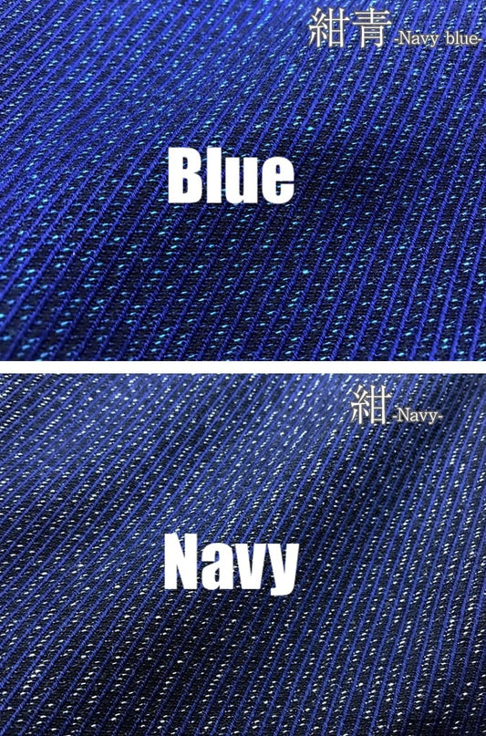 Men’s Samue Stripe Ori Navy blue Durable Cotton Made in Kurume Japan BujindoShop