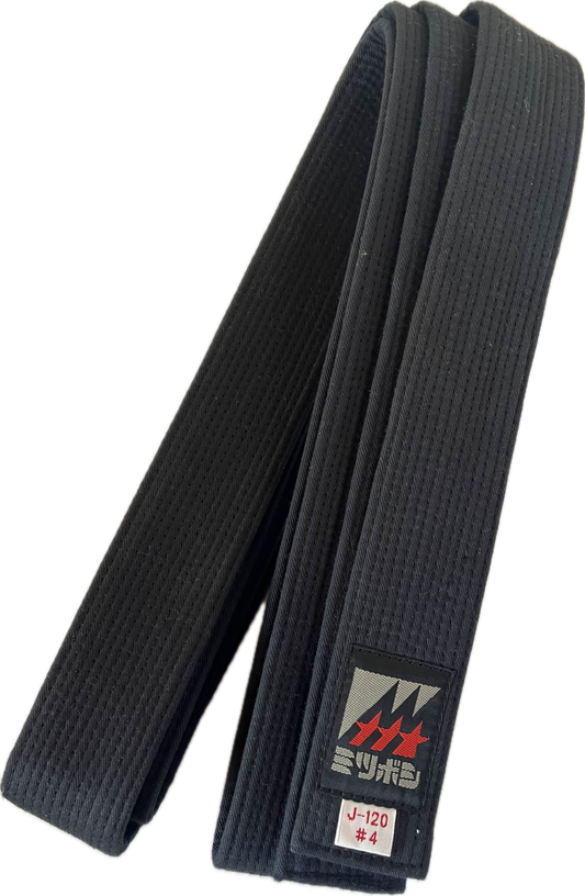 Mitsuboshi Black Belt Cotton J-120 Size 4 (275cm)