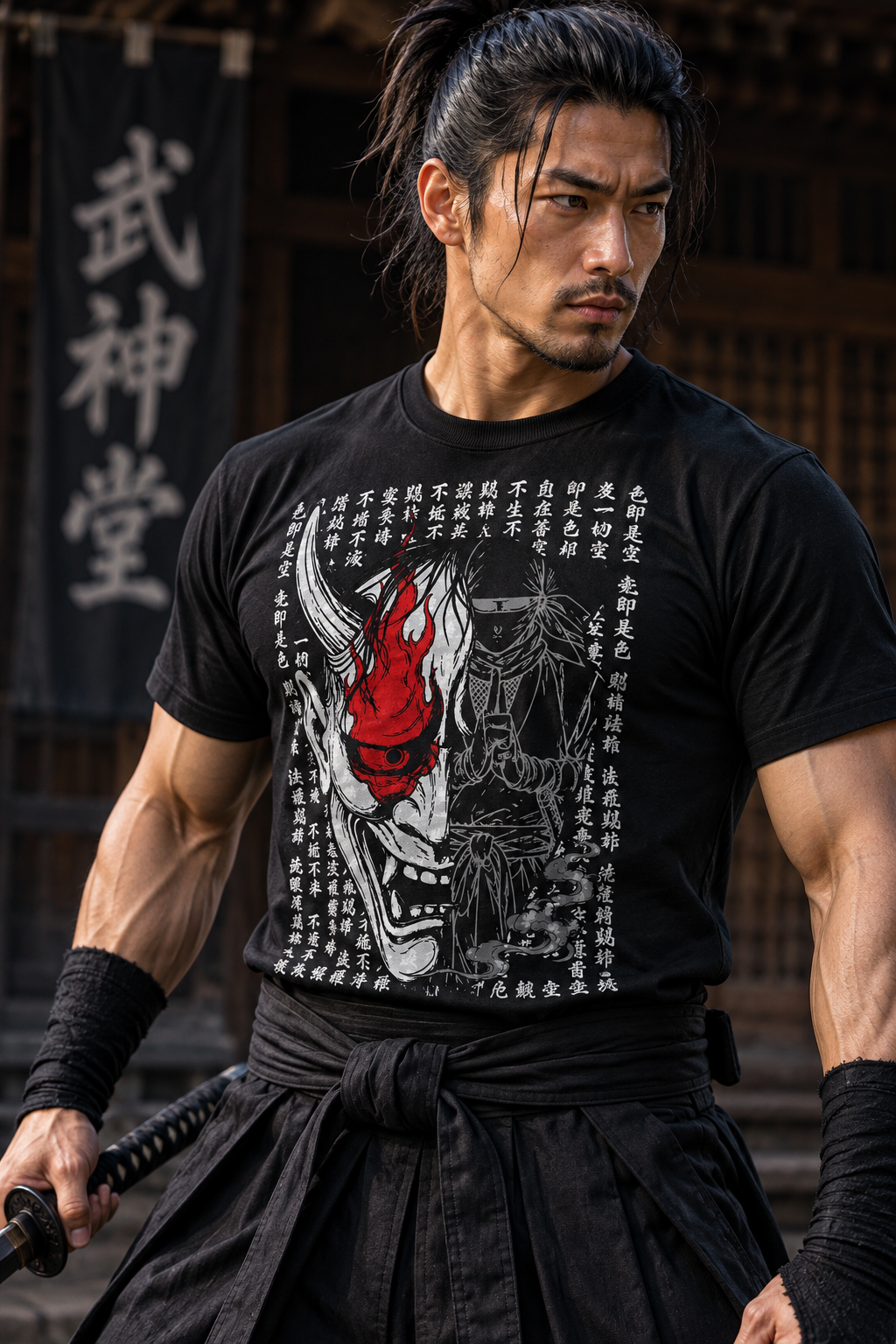 Ninja Hannya Demon Japanese T-Shirt
