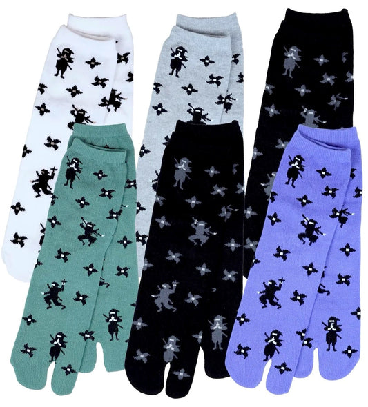 Premium Ninja Tabi Socks – Set of 5 Colors – “Made in Japan”