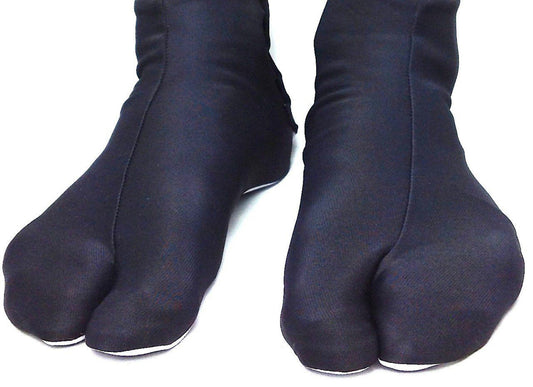 Ninja Tabi Stretch - Black Polyester with 5 Kohaze (4L