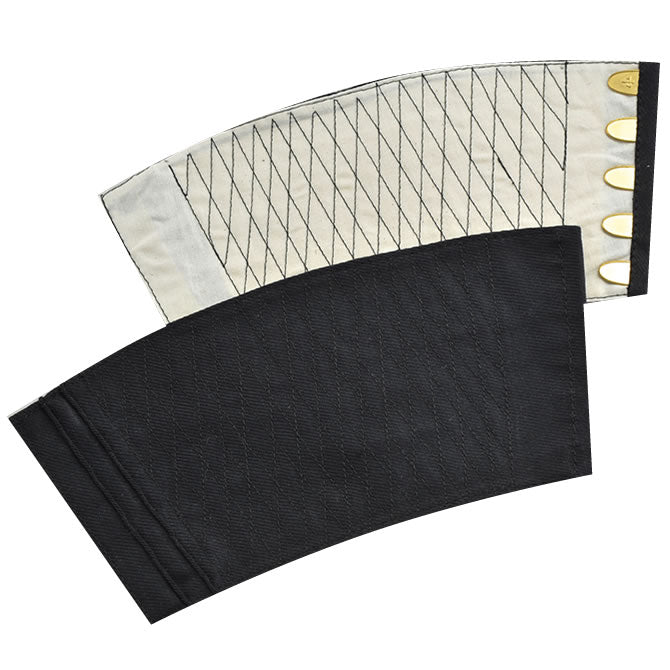 Ninjutsu Tekkou Orizashi Black Cotton brass fasteners (5 or 7 Kohaze)