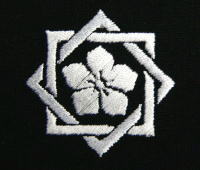 Samurai Kimono Set "Ryomaden" Black Polyester Size 2L– HandMade in Japan