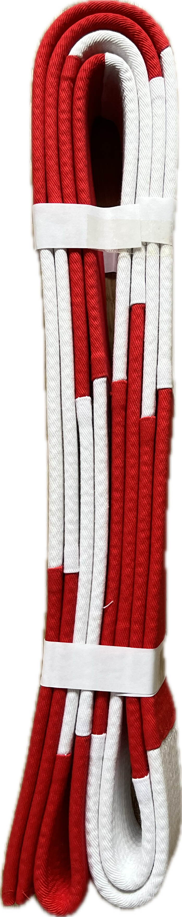 Shureido Red & White Karate Belt Thick Cotton for Shihan Size 5.5 (300cm)