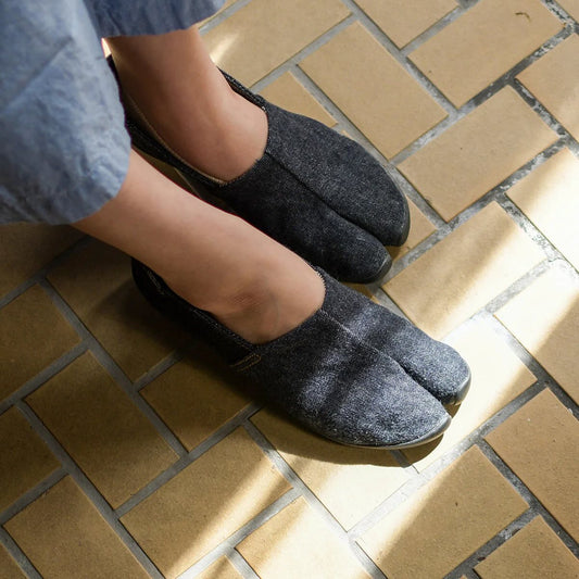 TabiRela® Denim Tabi Shoes 22cm – Made in Kurashiki, Japan