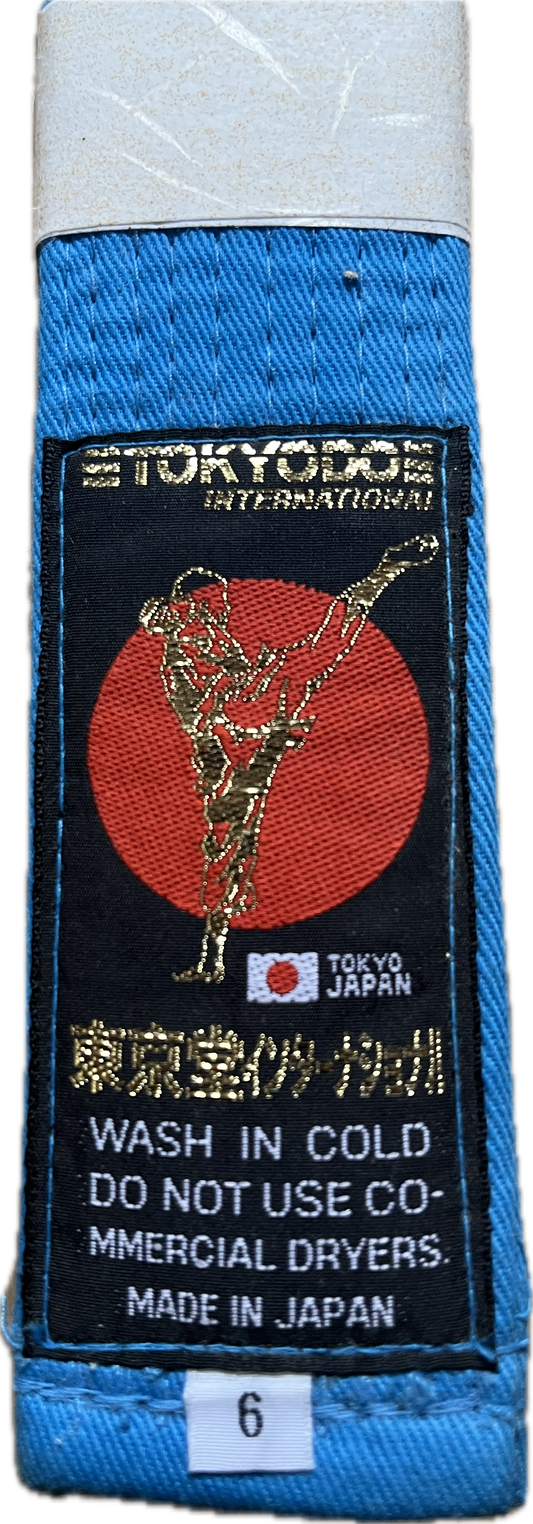Tokyodo Blue Karate Belt Standart Size 6 (310cm)