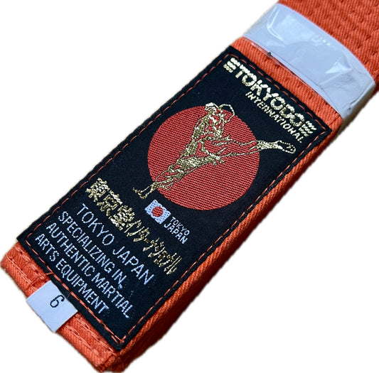 Tokyodo Orange Karate Belt Standart Size 6 (310cm)