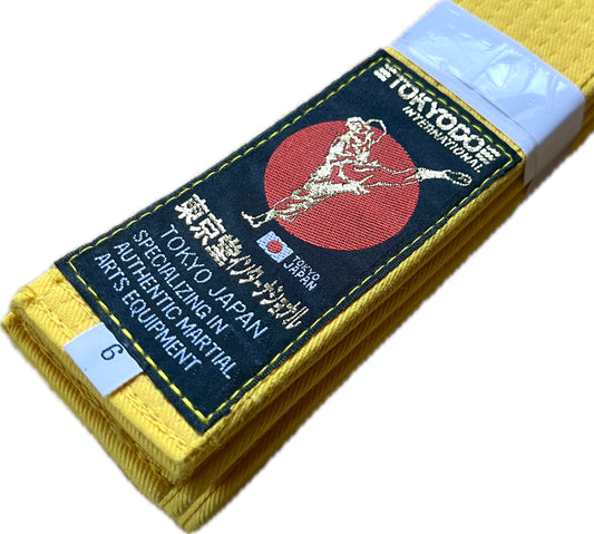Tokyodo Yellow Karate Belt Standart Size 6 (310cm)