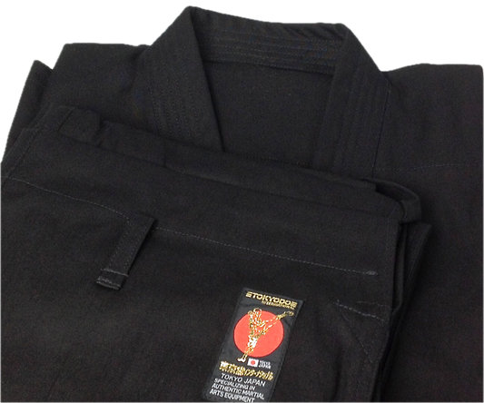 Tokyodo KB-11 Black Cotton Uniform, Medium-Weight,(Size 5, 180cm) Tokyodo