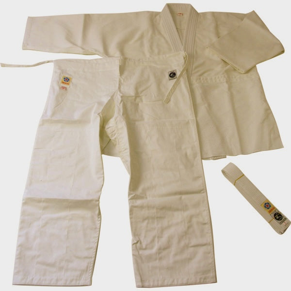 Tozando Aikidogi Set – Traditional Unbleached Cotton Sashiko Single Layered (Size 3)