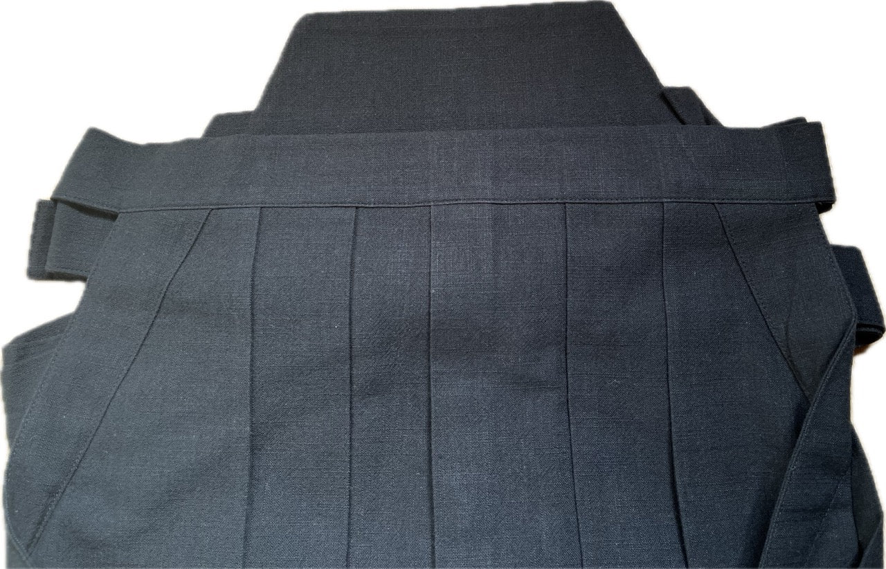 Traditional Umanori Samurai Hakama Black Cotton Size 2L HandMade in Japan