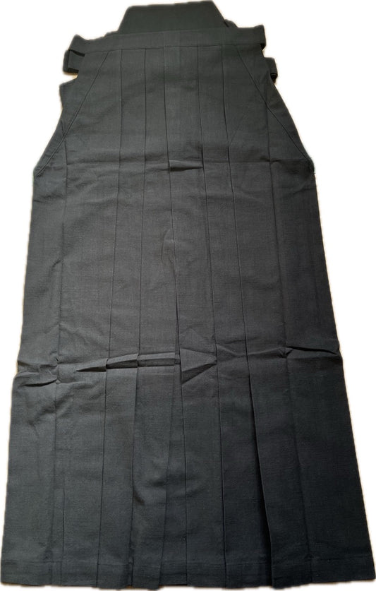 Traditional Umanori Samurai Hakama Black Cotton Size 2L HandMade in Japan