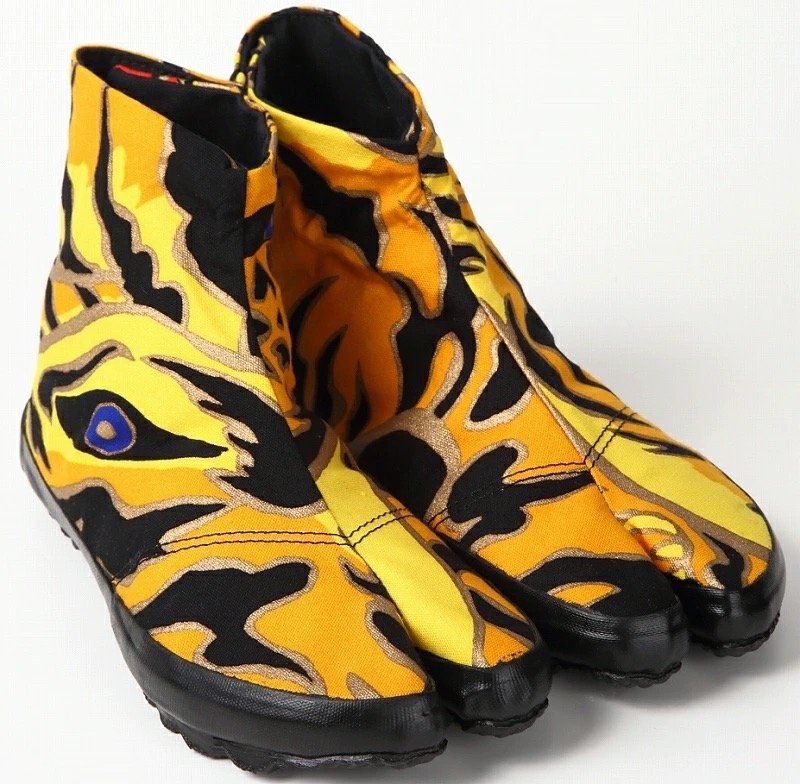 Wamon Hanshin Tiger's Eyes Jika-Tabi Shoes – Handmade in Japan