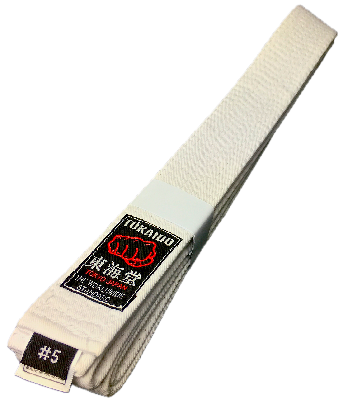 White Karate Belt Tokaido BLW Kobushi Size 5 (280cm)