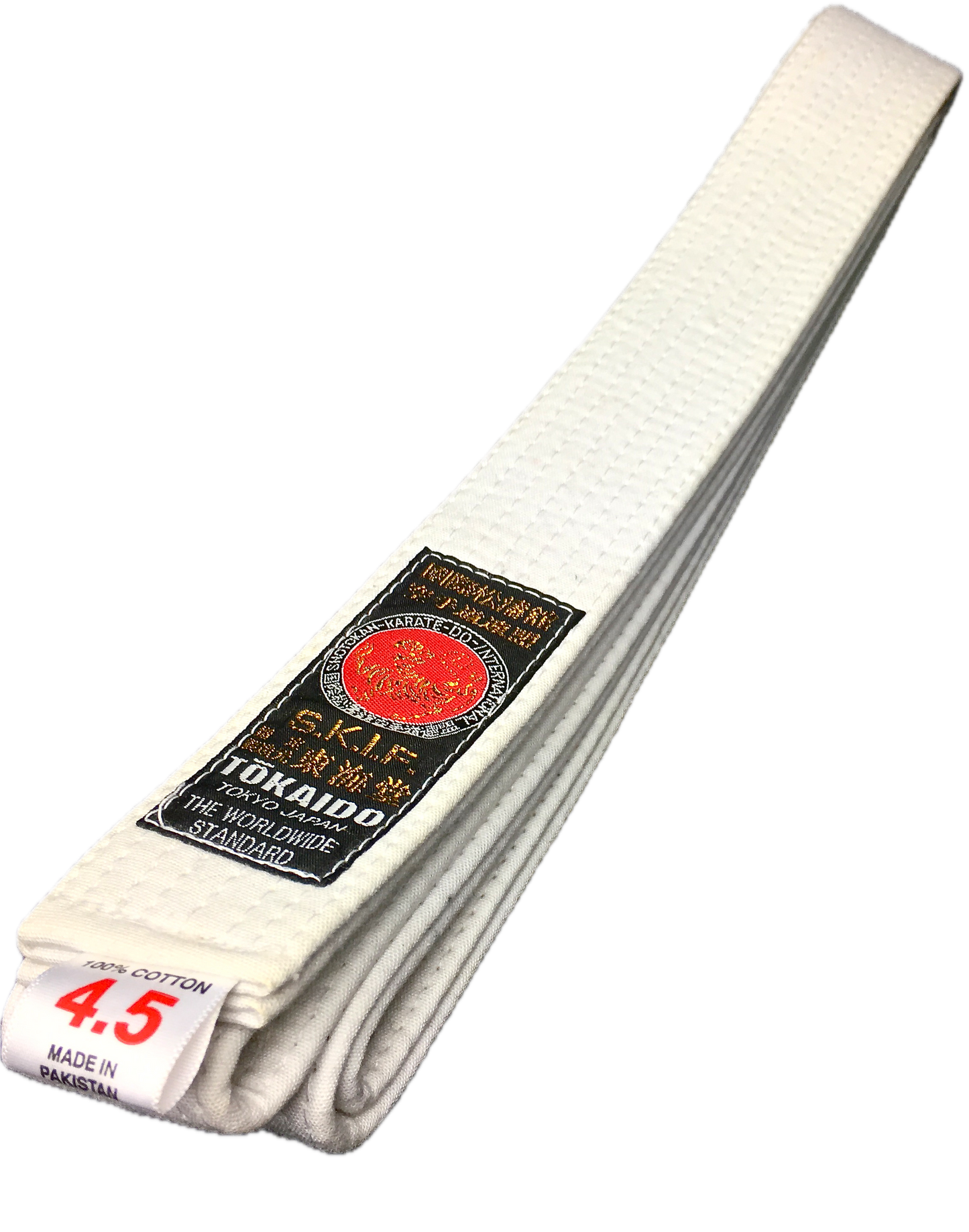 White Karate Belt Tokaido BLW SKIF Size 4.5