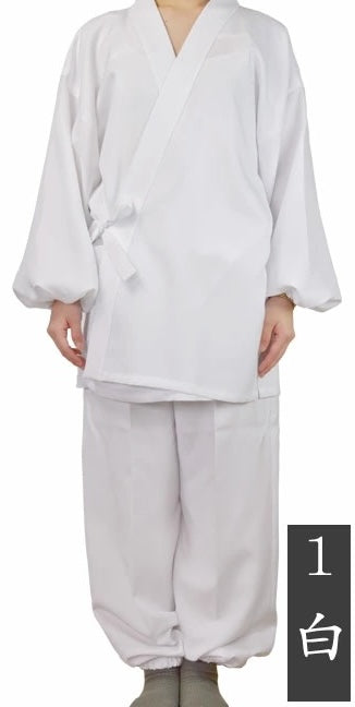Women’s Japanese Samue Set – Polyester Wrinkle-Free – Made in Japan