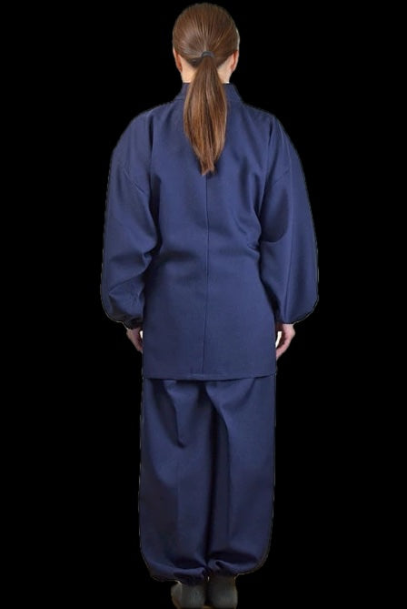 Women’s Japanese Samue Set – Polyester Wrinkle-Free – Made in Japan