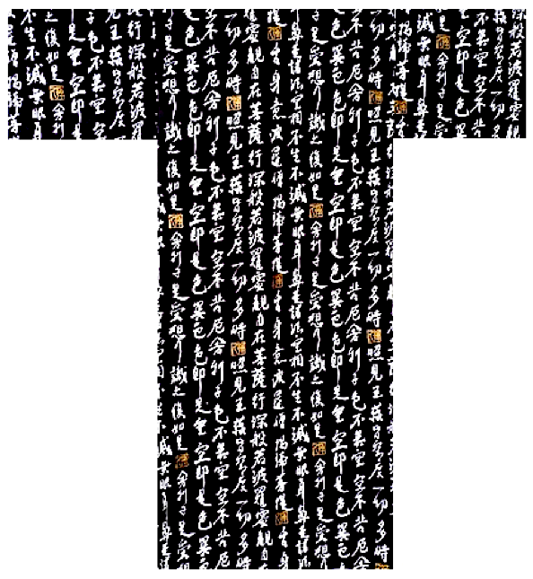 Men's Japanese Yukata “Hannya Shingyō” Zen Buddhism Sutra Made in Kyoto Japan