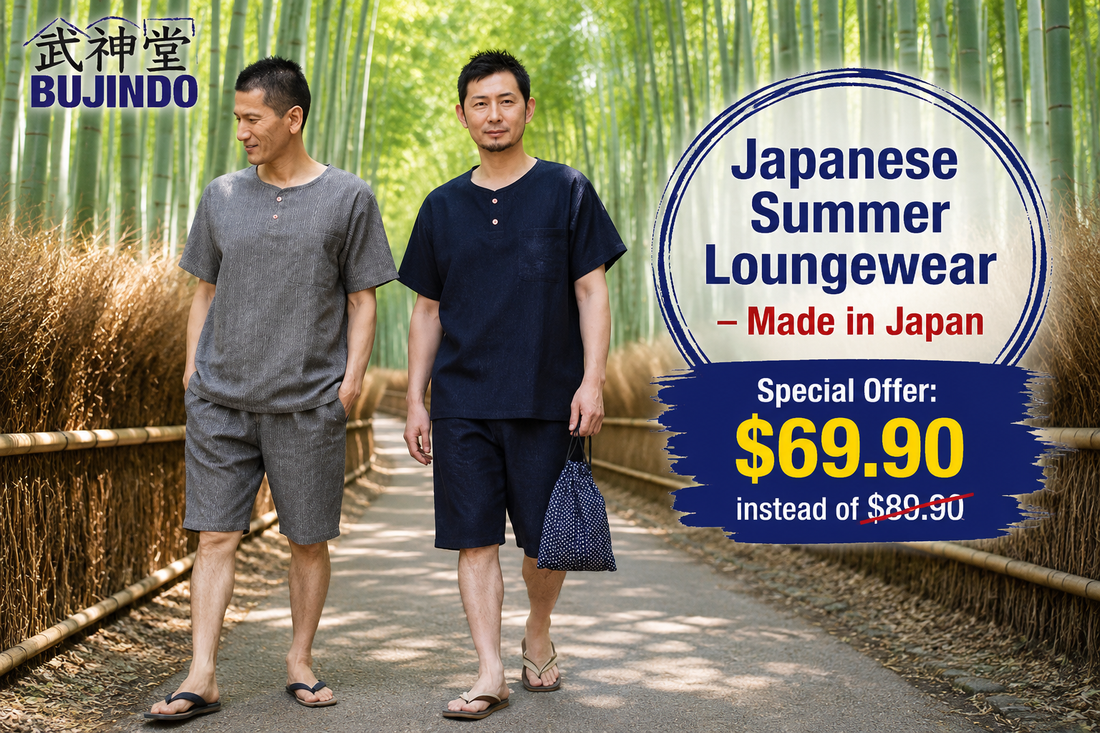 Men’s Japanese Summer Loungewear Set: Lightweight Comfort Made in Japan