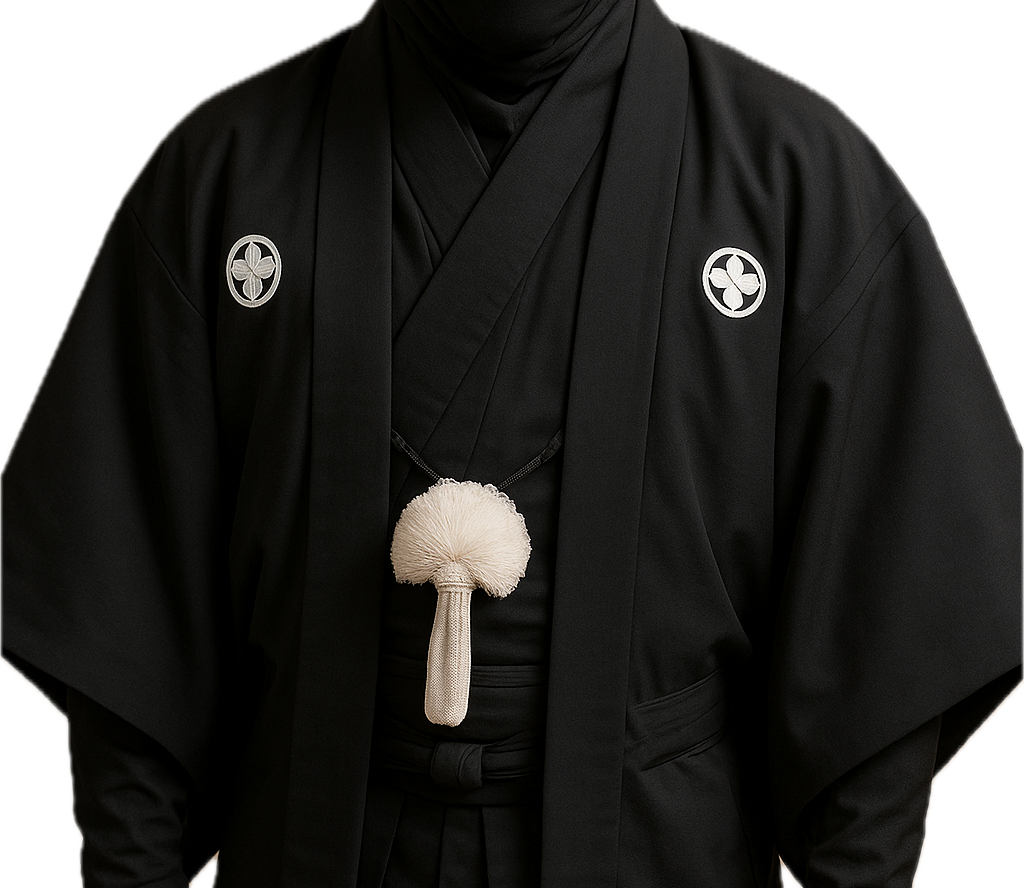 Men's Haori & japanese Kimono Montsuki Set