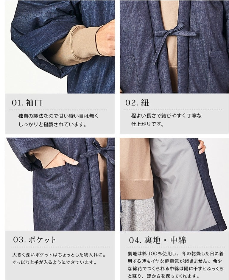 Winter Hanten Jeans Cotton Denim for Men - Made in Okayama, Japan